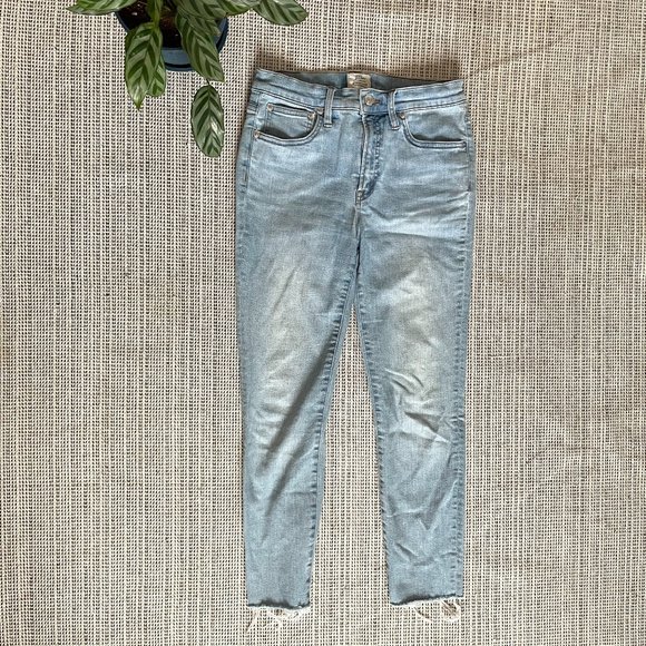 J.Crew light wash 9” High-Rise Toothpick 27 - Picture 1 of 5